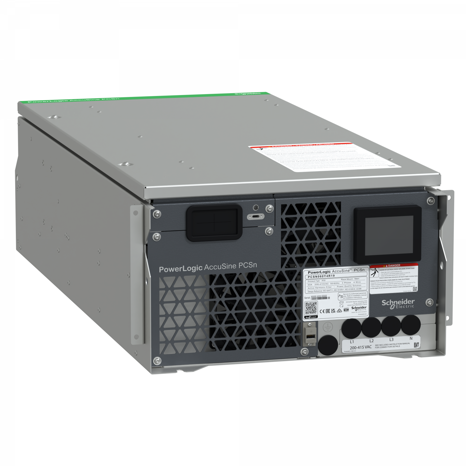 AccuSine PCSN 60A 380-415V Ph+N rack mod