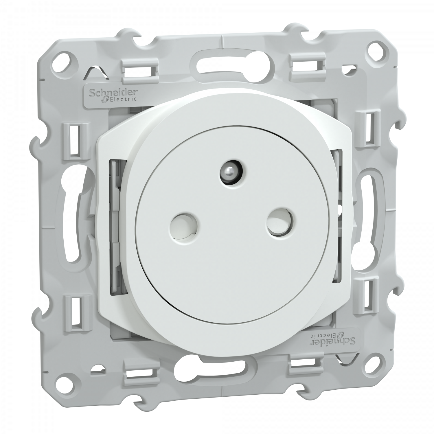 Ovalis - Lot de 108 2P+T affleurantes S320052 - 16A - Blanc - ss emballage unit