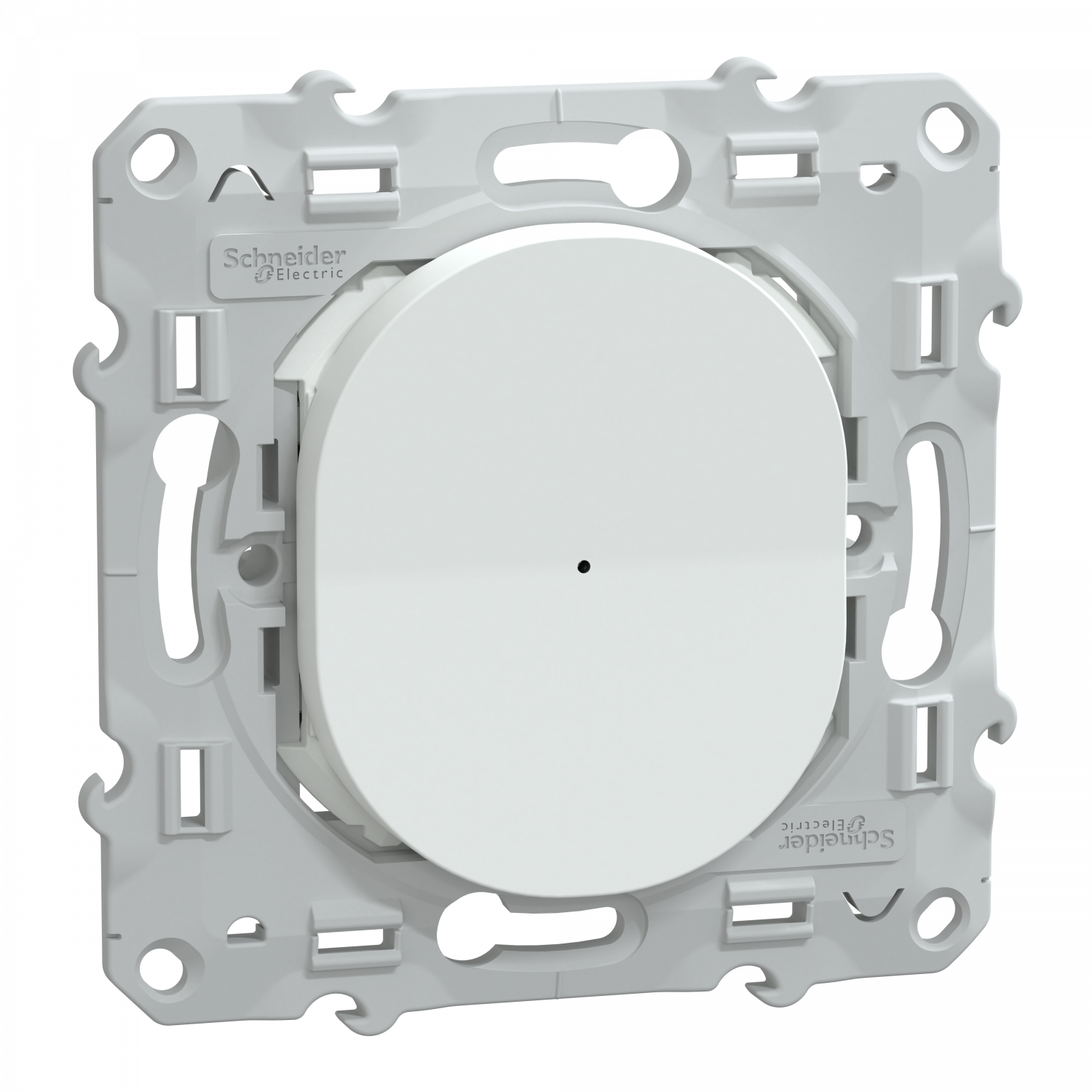 Wiser Ovalis - bouton poussoir - 10A - zigbee - Blanc
