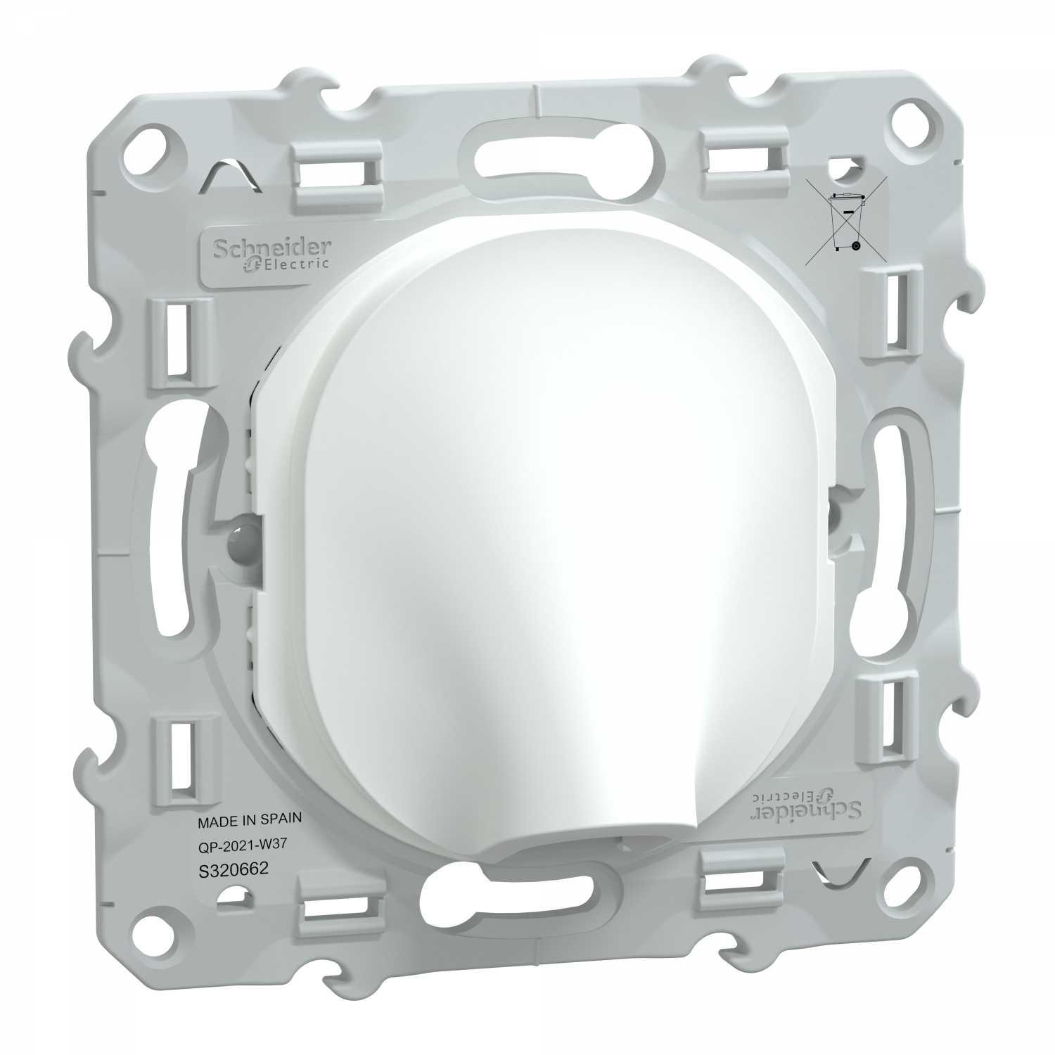 Ovalis - sortie de câble - 16A - Ø6..12mm - Blanc