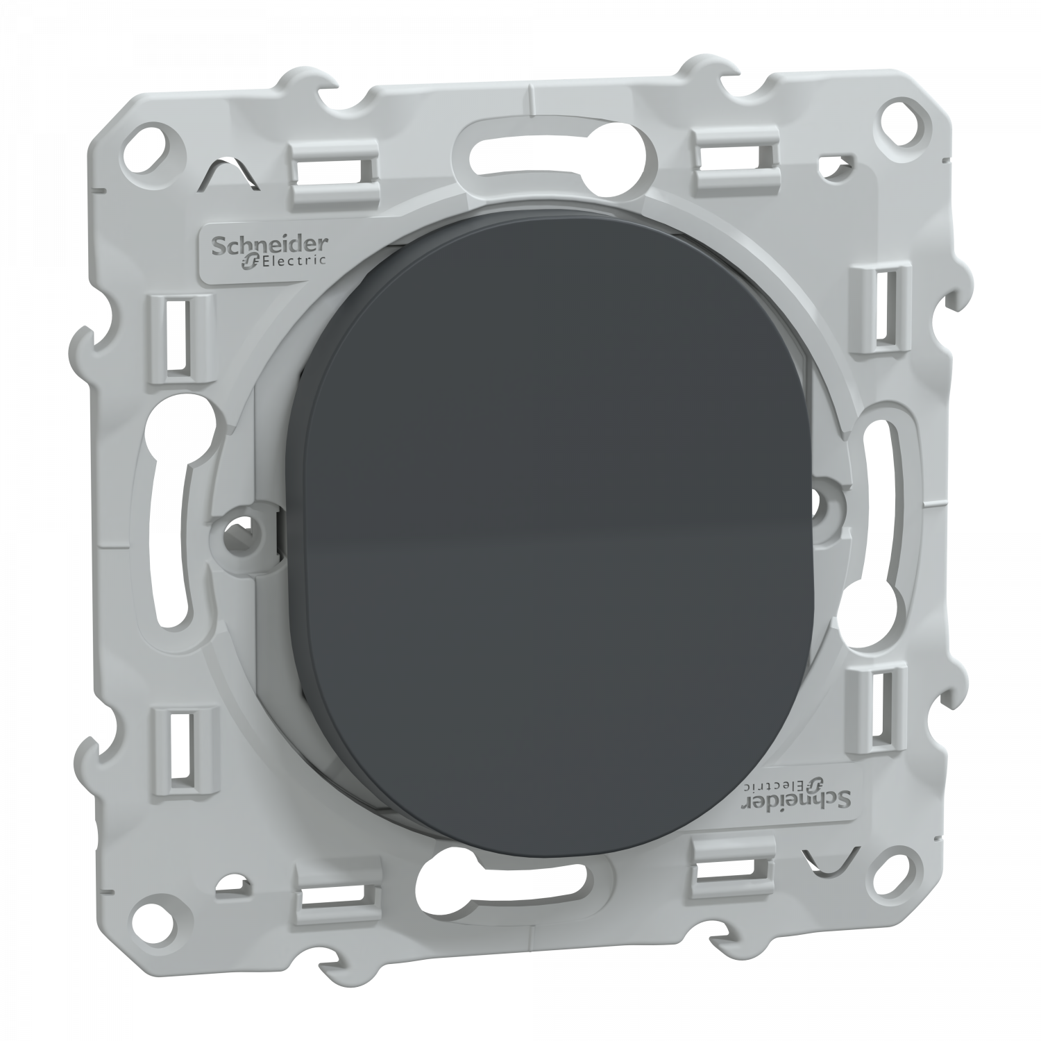 Ovalis - interrupteur permutateur - 10AX - Anthracite