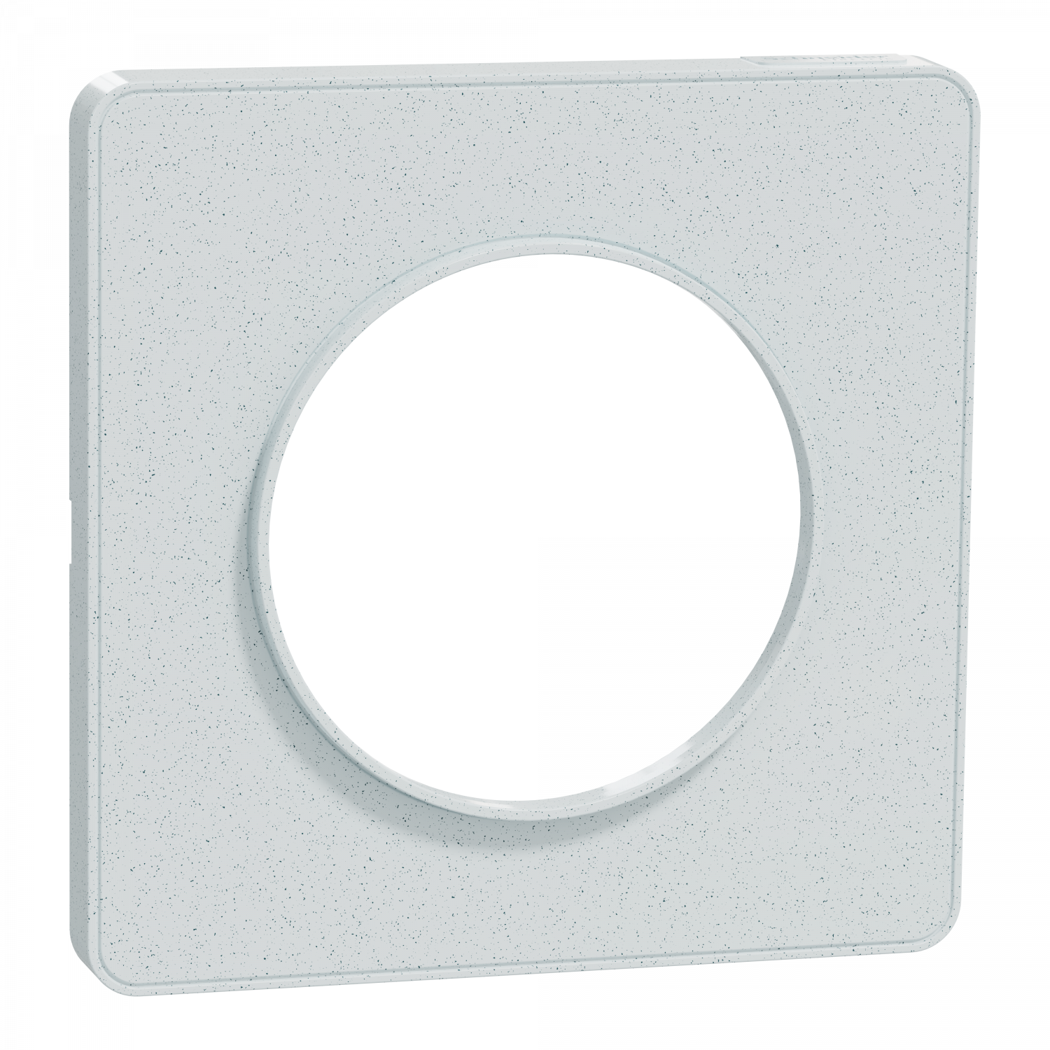 Odace Touch - plaque 1 poste blanc recyclé