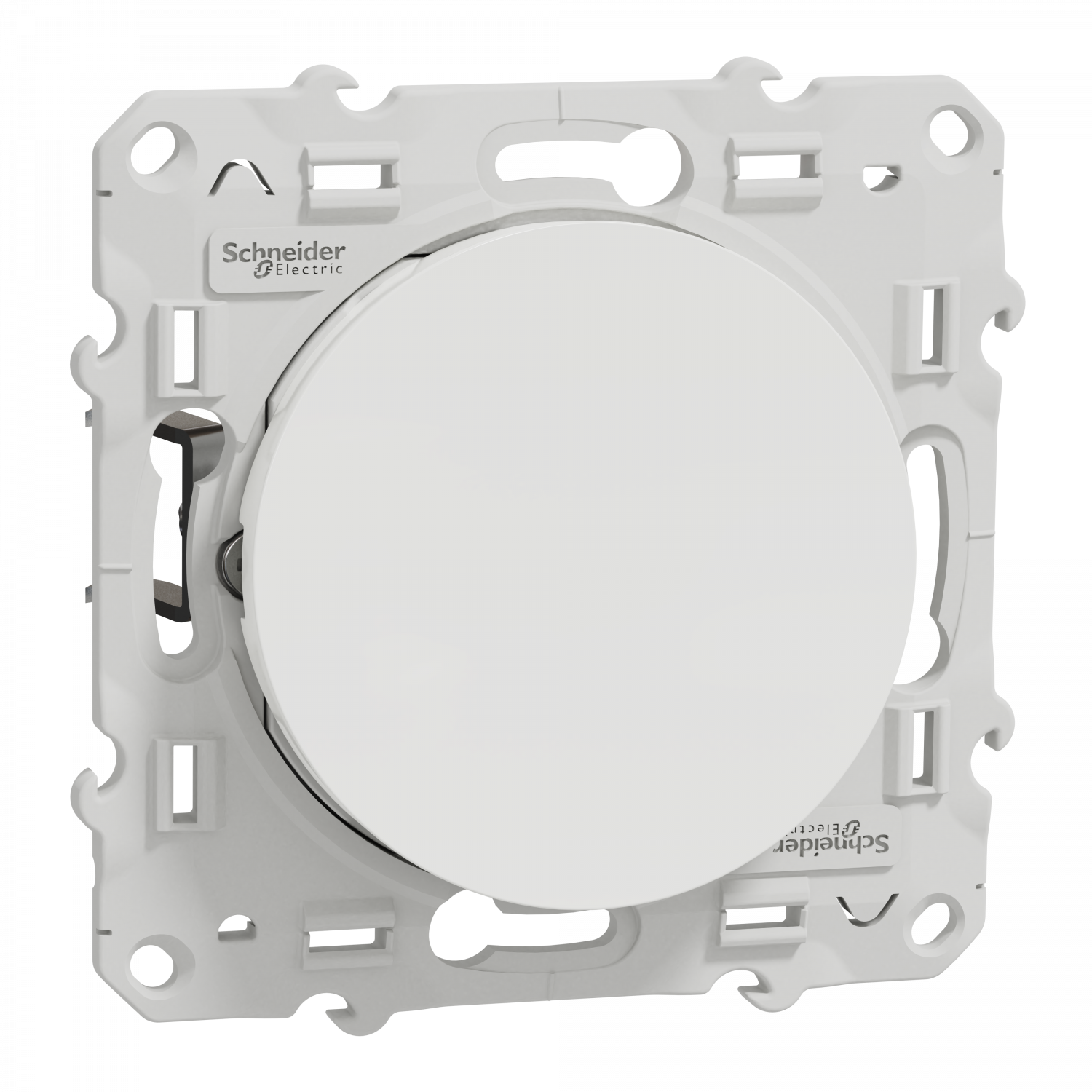 Odace - poussoir - blanc - 10A - griffes montées