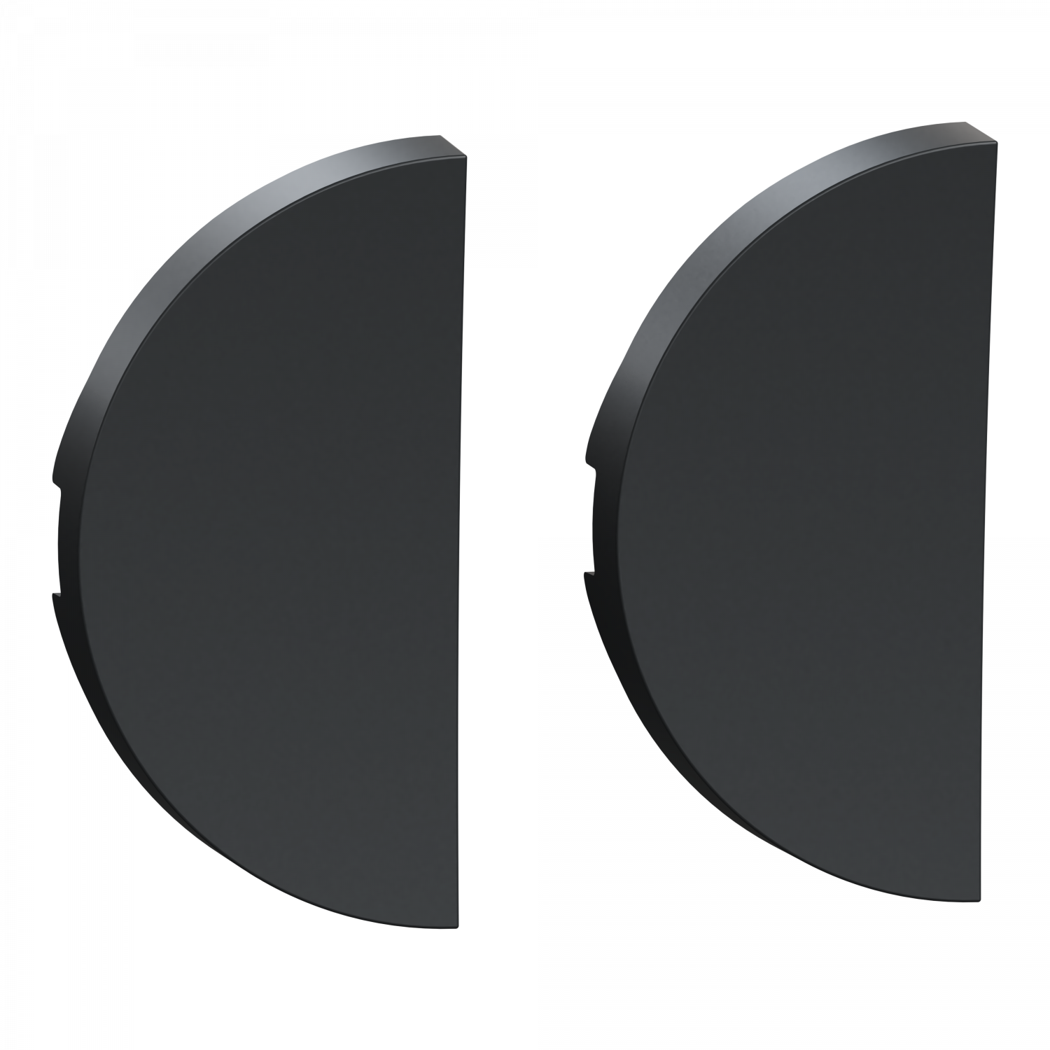 Odace anthracite - enjoliveur double va-et-vient et poussoir