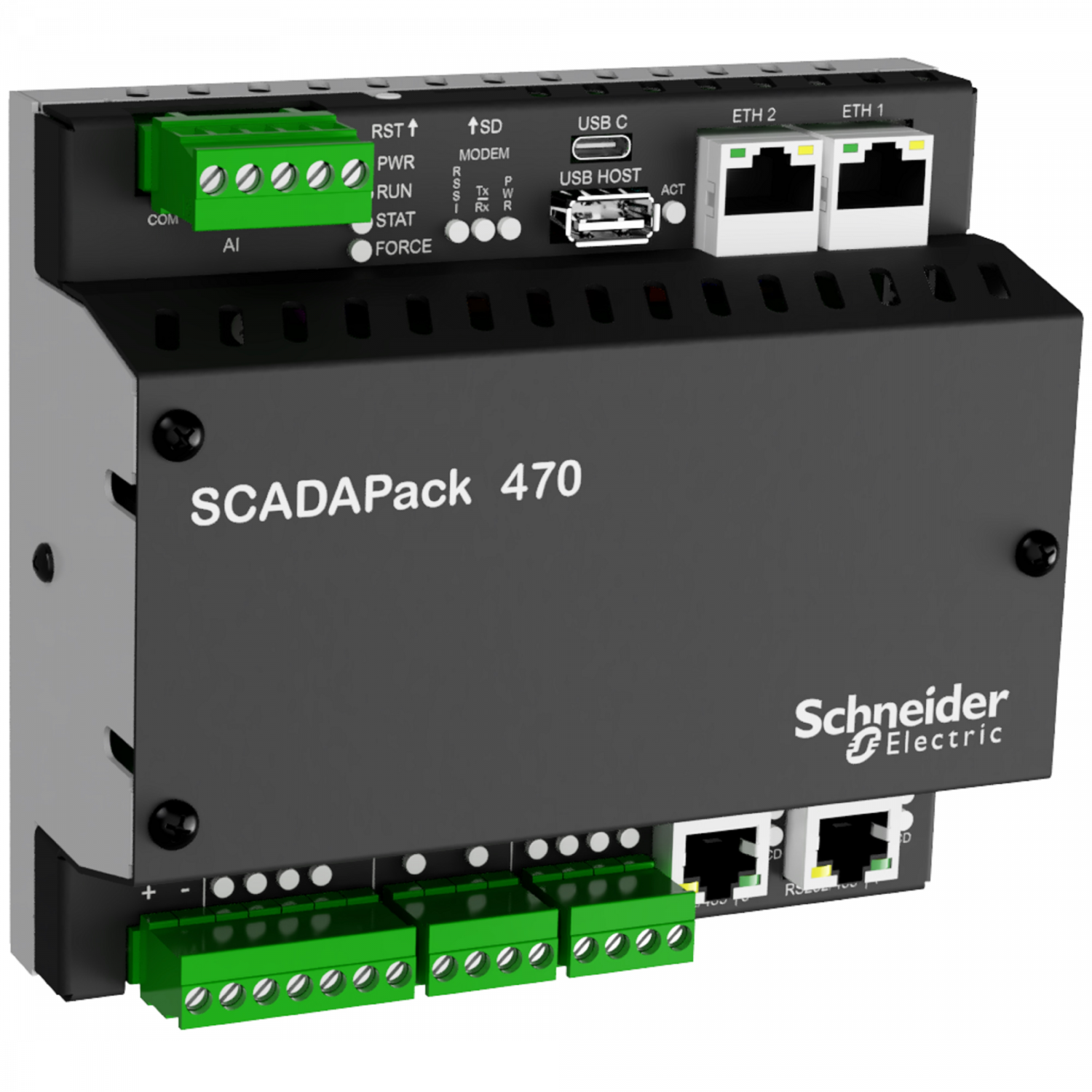 SCADAPack 470 - Automate télégestion - 4 Di + 2DO + 4 AI + 4Count - DNP3/Modbus