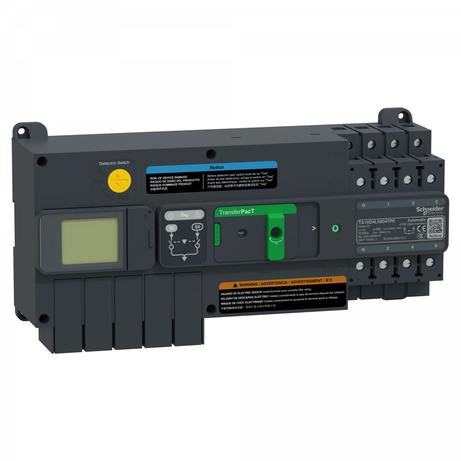 TAA100 80A 4P AUTO LCD 400V