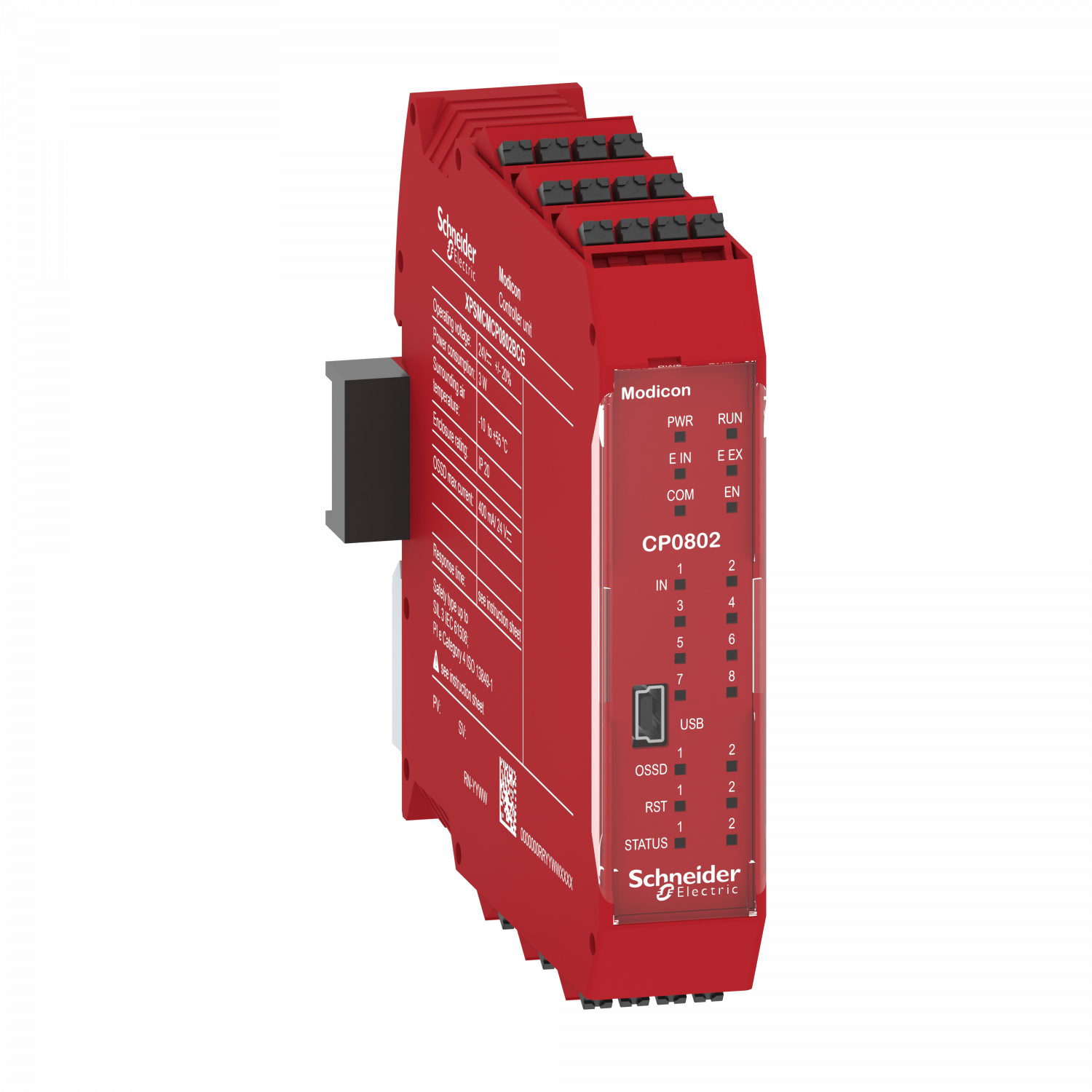 Preventa - Contrôleur XPSMCM-8 entrées 2 sorties-bornier à ressort