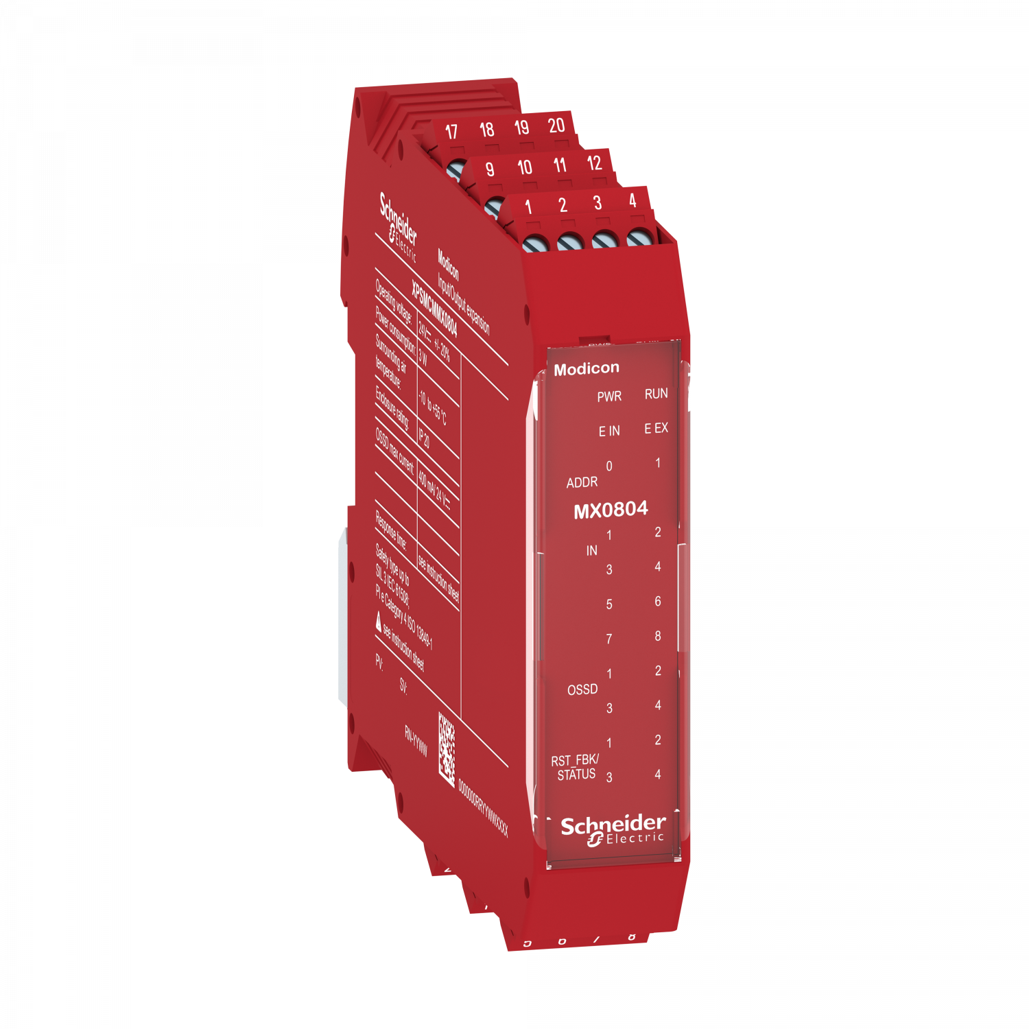 8 entrées logiques-4 OSSD simples-bornier à vis