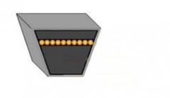 COURROIE TRAP. VECO 100 B 3504 17X11 - B136 1/4