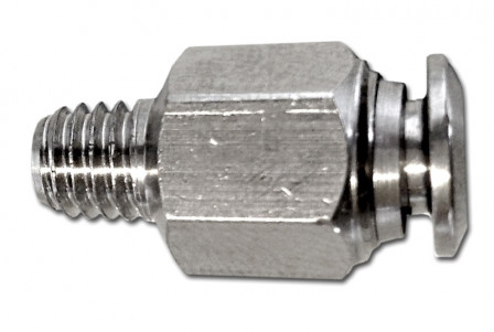 Raccord PUSH IN M6x1 droit