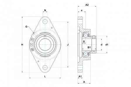 Palier auto aligneur 