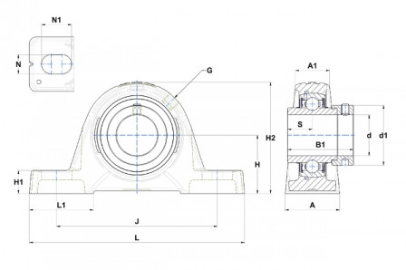 Palier auto aligneur 