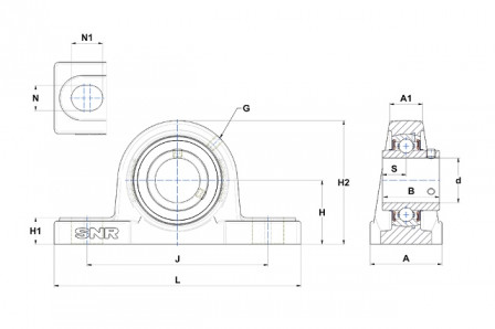 Palier auto aligneur 