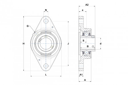 Palier auto aligneur 