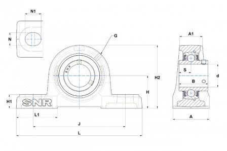 Palier auto aligneur 