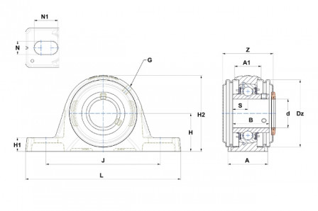 Palier auto aligneur 