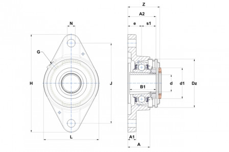 Palier auto aligneur 