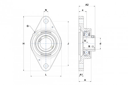 Palier auto aligneur 