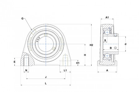 Palier auto aligneur 
