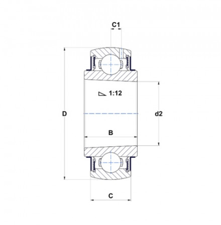 Roulement à insert pour palier auto aligneur