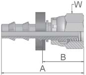 EMBOUT PUSH-LOK LAITON TOURNANT SERIE METRU-LOCK FEMELLE M12X1 POUR TUYAU  DN6