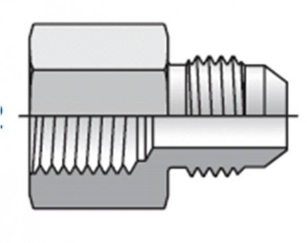 UNION SIMPLE FEMELLE ACIER M JIC 3/4