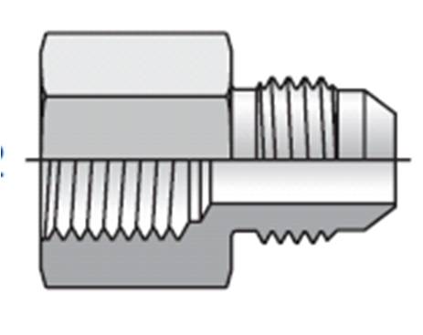 UNION SIMPLE FEMELLE ACIER M JIC 3/4
