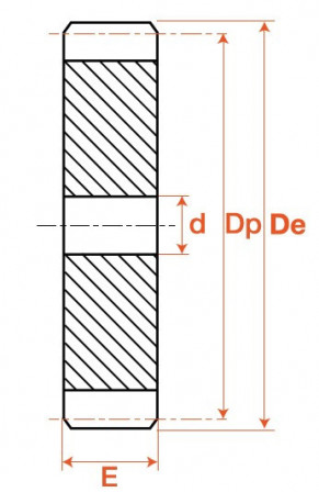 Engrenage sans moyeu  28 dents M. 6