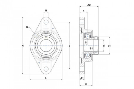 Palier auto aligneur 