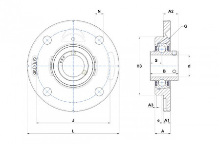 Palier auto aligneur 