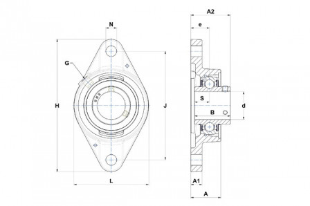Palier auto aligneur 
