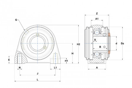 Palier auto aligneur 