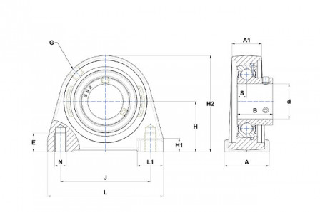 Palier auto aligneur 