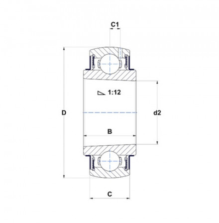 Roulement à insert pour palier auto aligneur