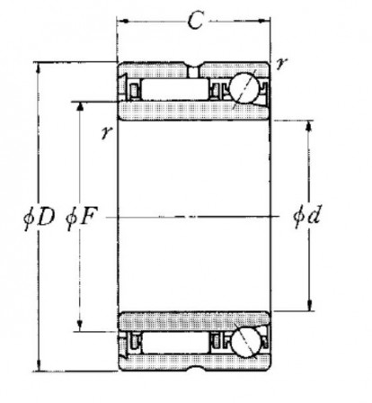 Roulements combinés