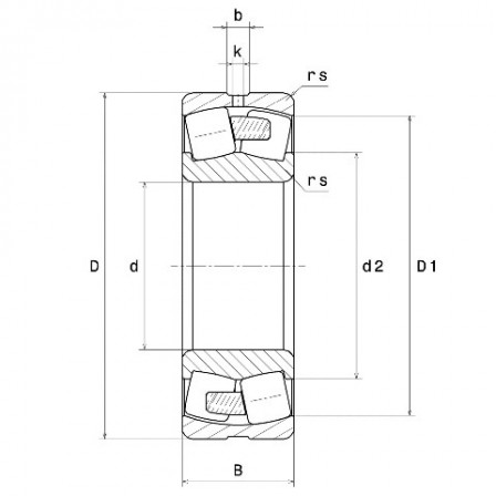 Roulement à rotule sur 2 rangées de rouleaux